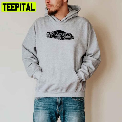 Black Ferrari 488 Racing Unisex T-Shirt