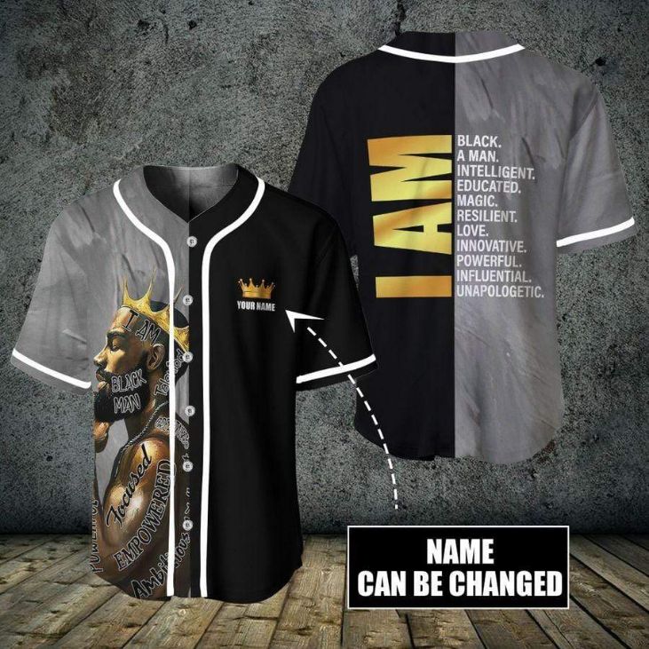 Black King Custom Personalized Name Baseball Jersey Black King Custom Personalized Name Baseball Jersey