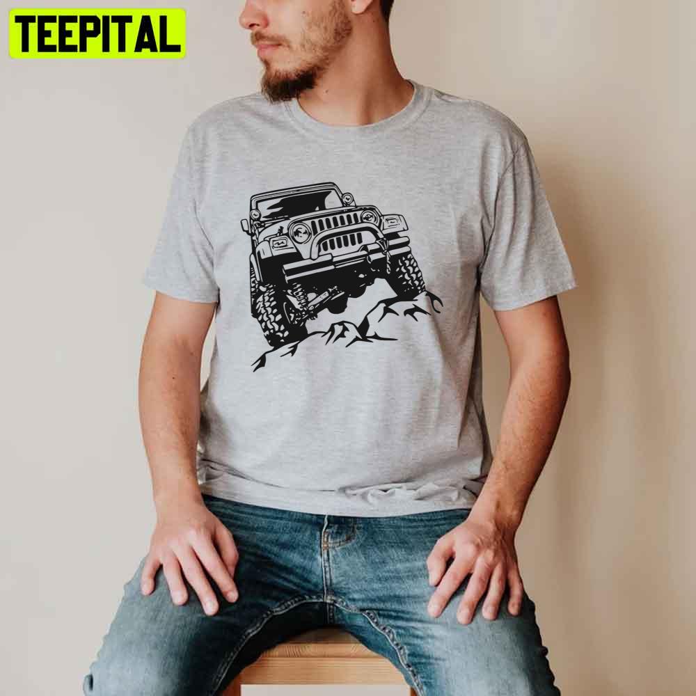 Black Style Jeep Wrangler Car Unisex T-Shirt Black Style Jeep Wrangler Car Unisex T-Shirt