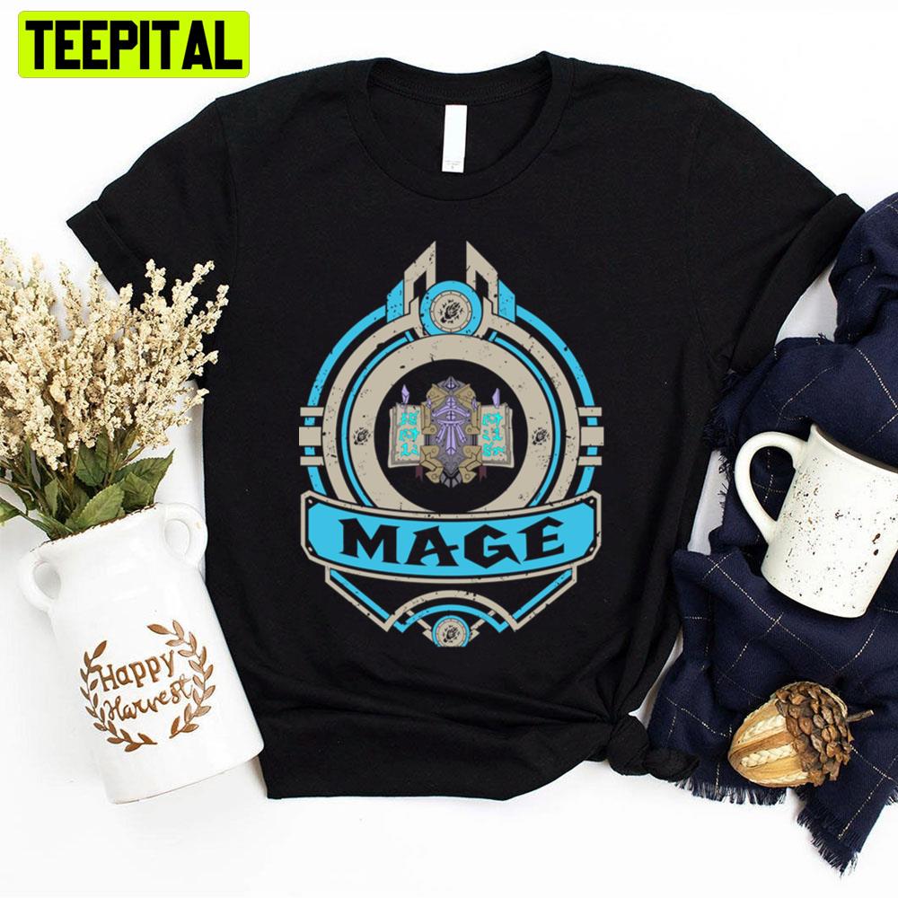 Blue Style Mage Crest Game Unisex T-Shirt Blue Style Mage Crest Game Unisex T-Shirt