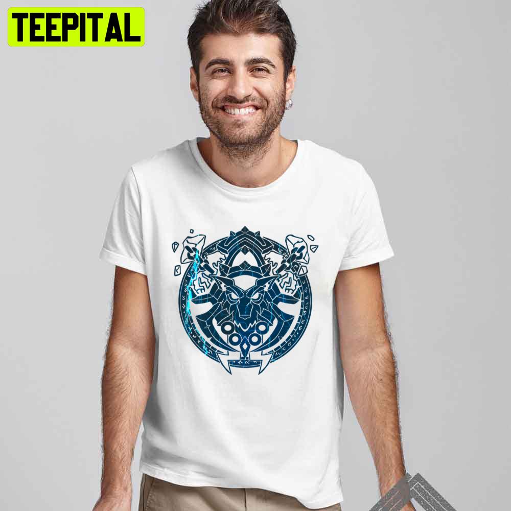 Blue Style Shaman Crest Game Unisex T-Shirt Blue Style Shaman Crest Game Unisex T-Shirt