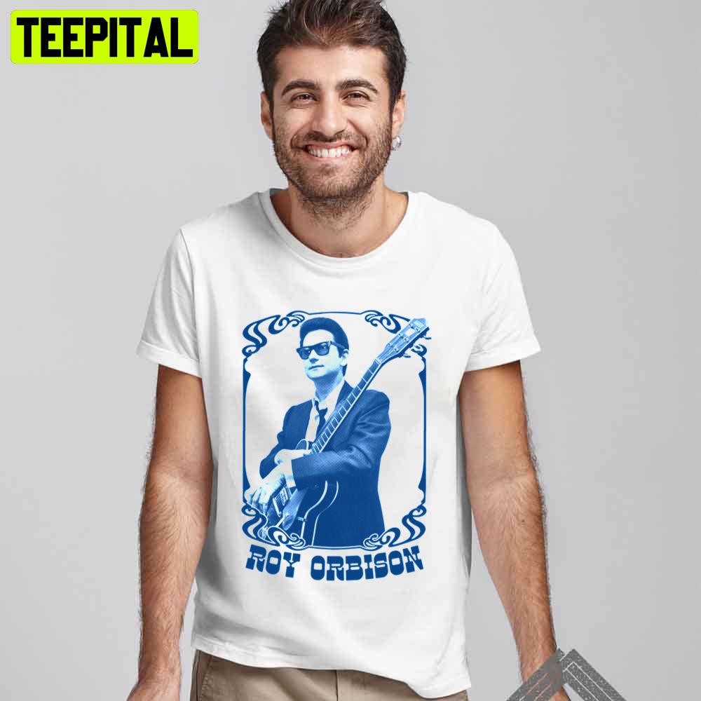Blue Vintage Aesthetic Roy Orbison Unisex T-Shirt Blue Vintage Aesthetic Roy Orbison Unisex T-Shirt