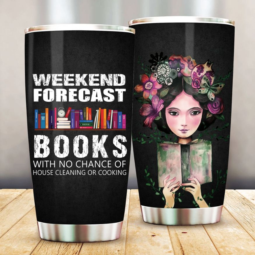 Book Weekend Forecast Stainless Steel Cup Book Weekend Forecast Stainless Steel Cup