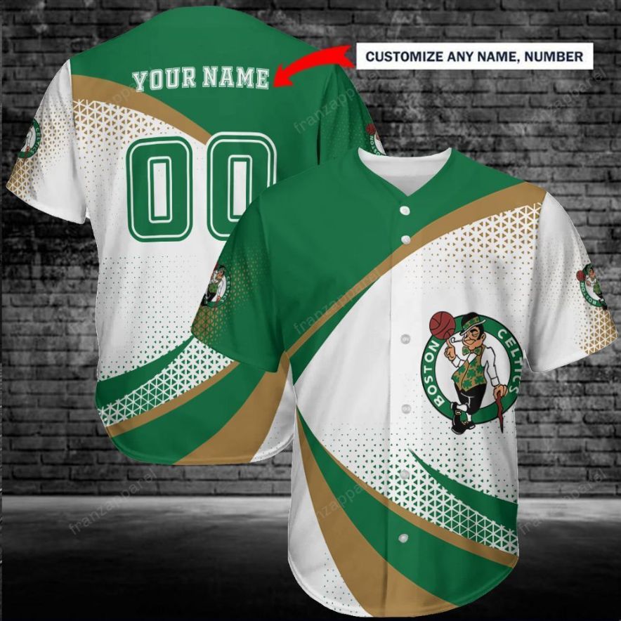 Boston Celtics Personalized Baseball Jersey 239 Boston Celtics Personalized Baseball Jersey 239