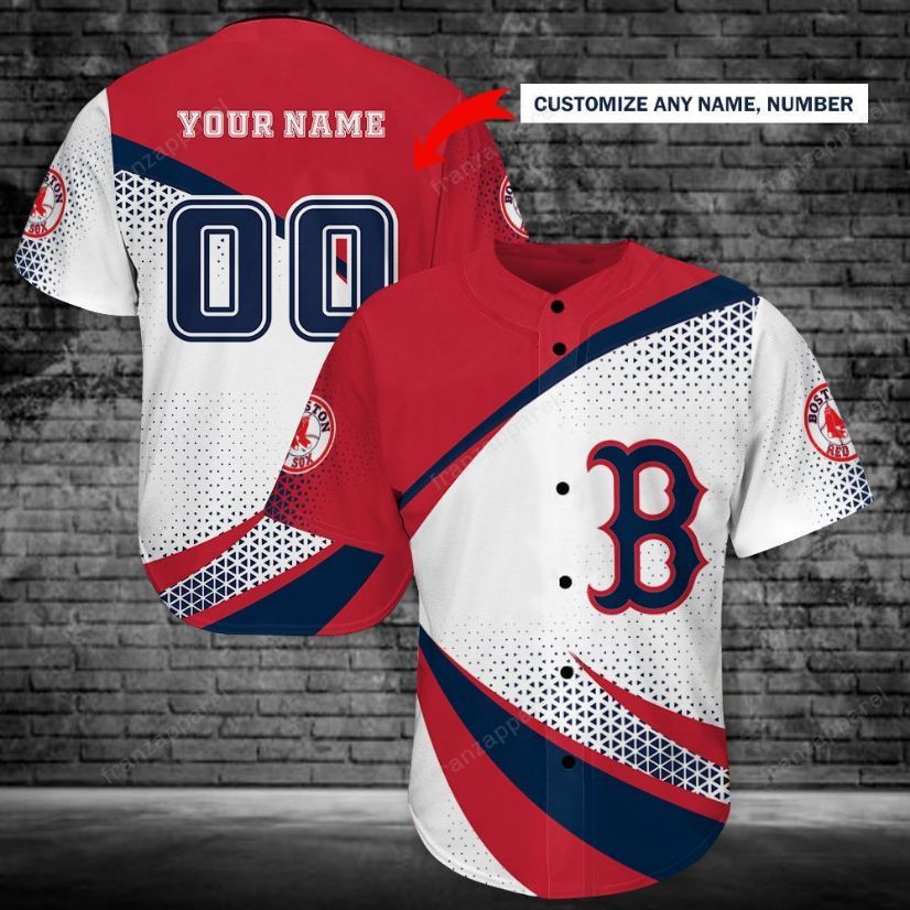 Boston Red Sox Personalized Baseball Jersey Shirt 183 Boston Red Sox Personalized Baseball Jersey Shirt 183