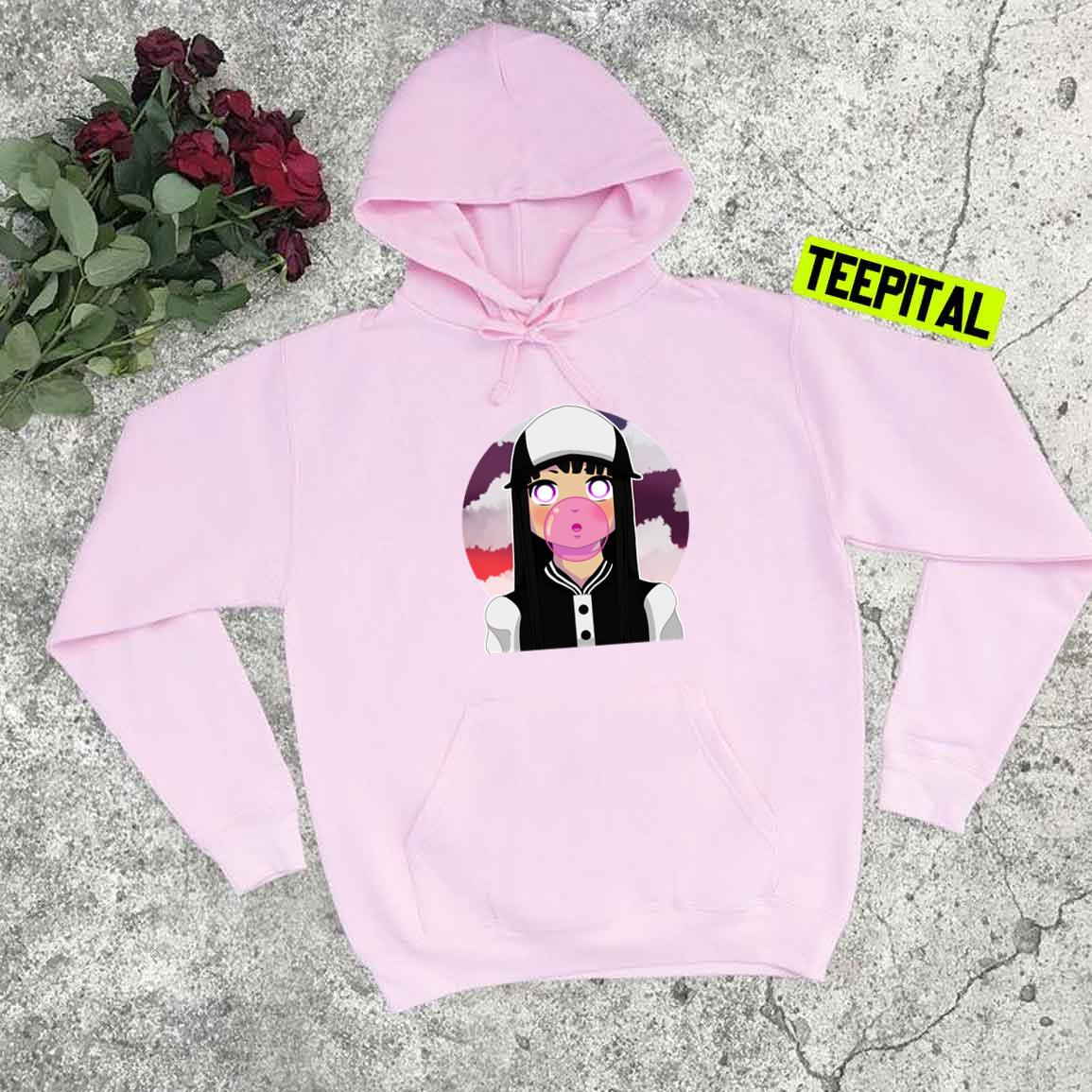 Bubblegum Girl Graphic Japanese Unisex T-Shirt Bubblegum Girl Graphic Japanese Unisex T-Shirt