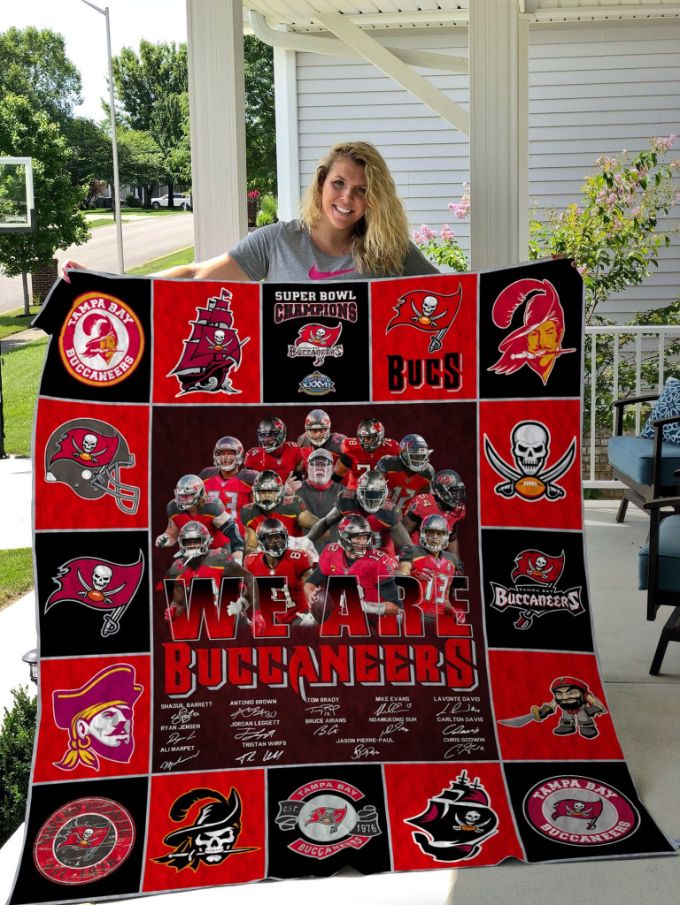 Buccaneers Tampa Bay Quilt Blanket Buccaneers Tampa Bay Quilt Blanket