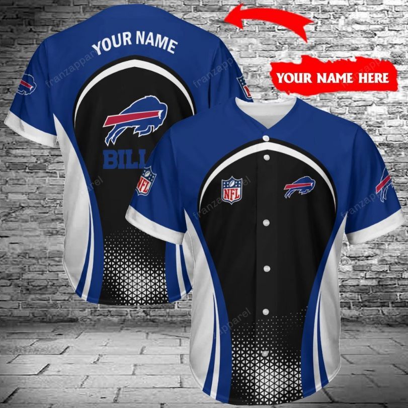 Buffalo Bills Personalized Baseball Jersey 330 Buffalo Bills Personalized Baseball Jersey 330