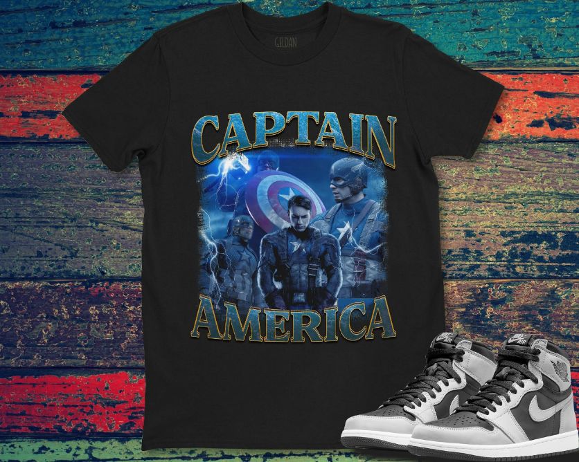 Captain America Poster Portrait Marvel Avenger Unisex Gift T-Shirt Captain America Poster Portrait Marvel Avenger Unisex Gift T-Shirt