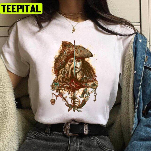 Caribbean's Pirates Johnny Depp Art Unisex T-Shirt Caribbean's Pirates Johnny Depp Art Unisex T-Shirt