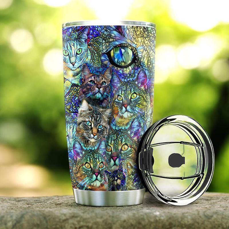 Cat Glass Style Stainless Steel Cup Cat Glass Style Stainless Steel Cup