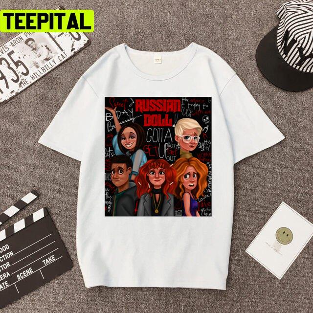 Characters In Russian Doll Movie Art Unisex T-Shirt Characters In Russian Doll Movie Art Unisex T-Shirt