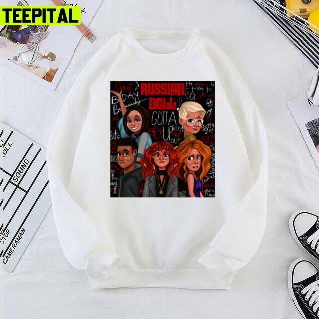 Characters In Russian Doll Movie Art Unisex T-Shirt Characters In Russian Doll Movie Art Unisex T-Shirt