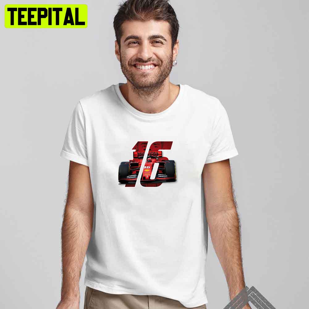 Charles Leclerc 16 Racing Racing Unisex T-Shirt Charles Leclerc 16 Racing Racing Unisex T-Shirt