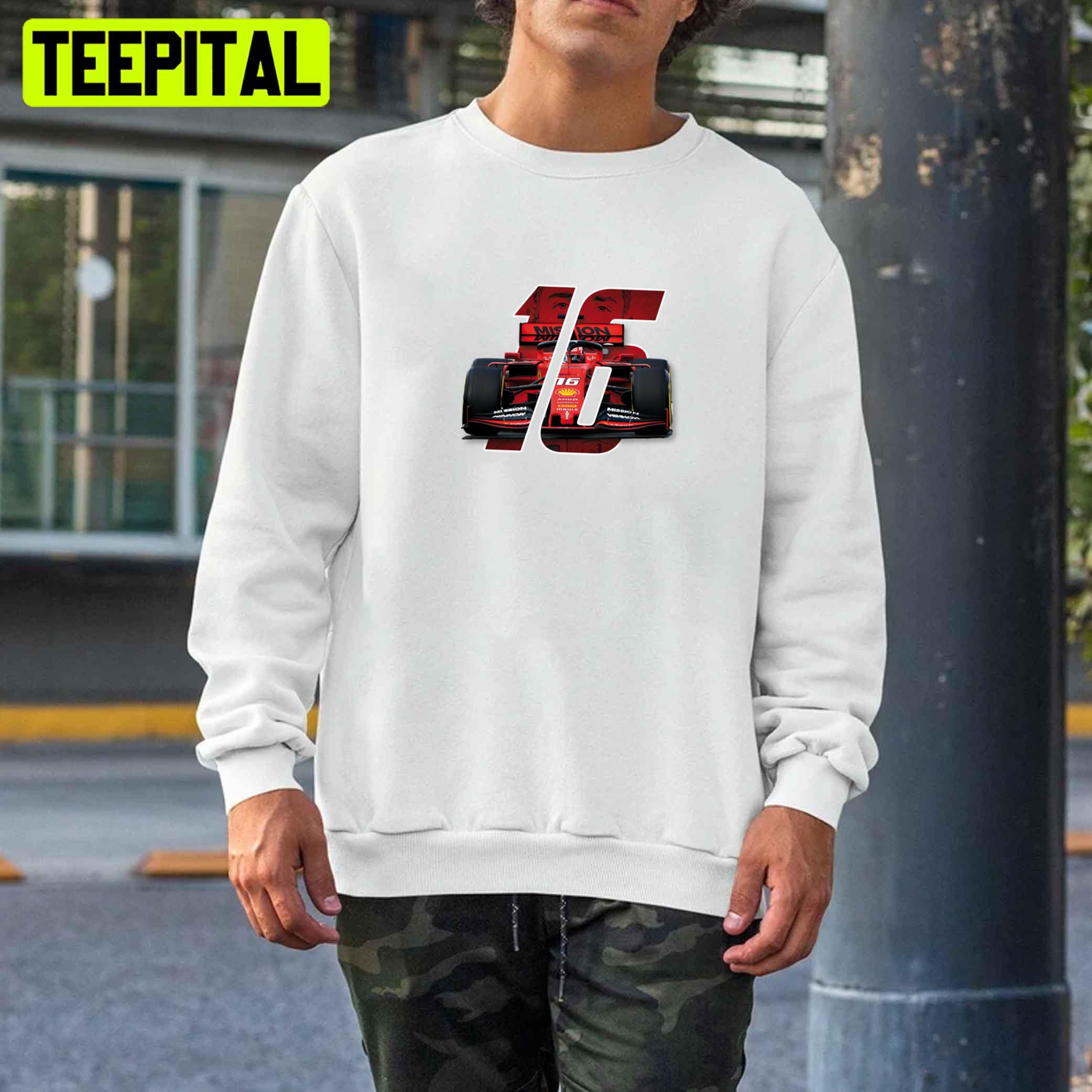 Charles Leclerc 16 Racing Racing Unisex T-Shirt Charles Leclerc 16 Racing Racing Unisex T-Shirt