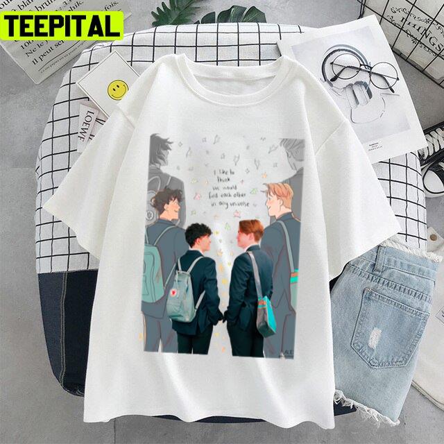Charlie And Nick Design Heartstopper Design Unisex T-Shirt Charlie And Nick Design Heartstopper Design Unisex T-Shirt