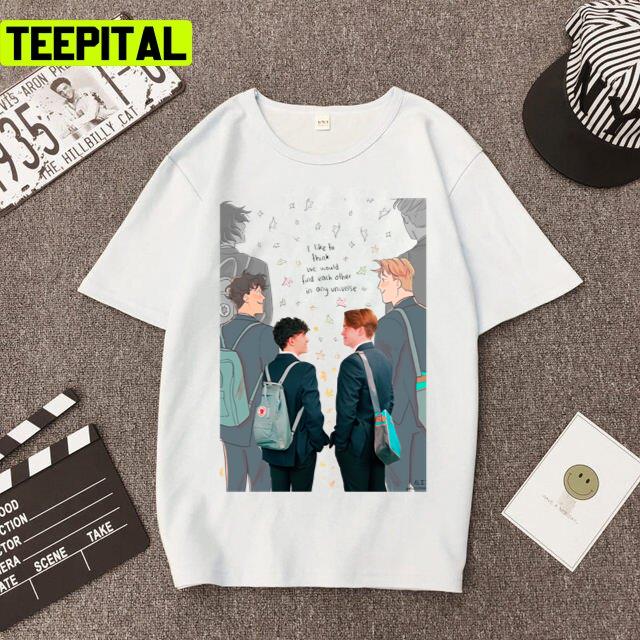 Charlie And Nick Design Heartstopper Design Unisex T-Shirt Charlie And Nick Design Heartstopper Design Unisex T-Shirt