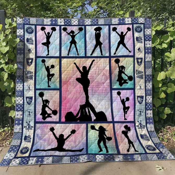 Cheerleading Shadow Quilt Blanket Cheerleading Shadow Quilt Blanket