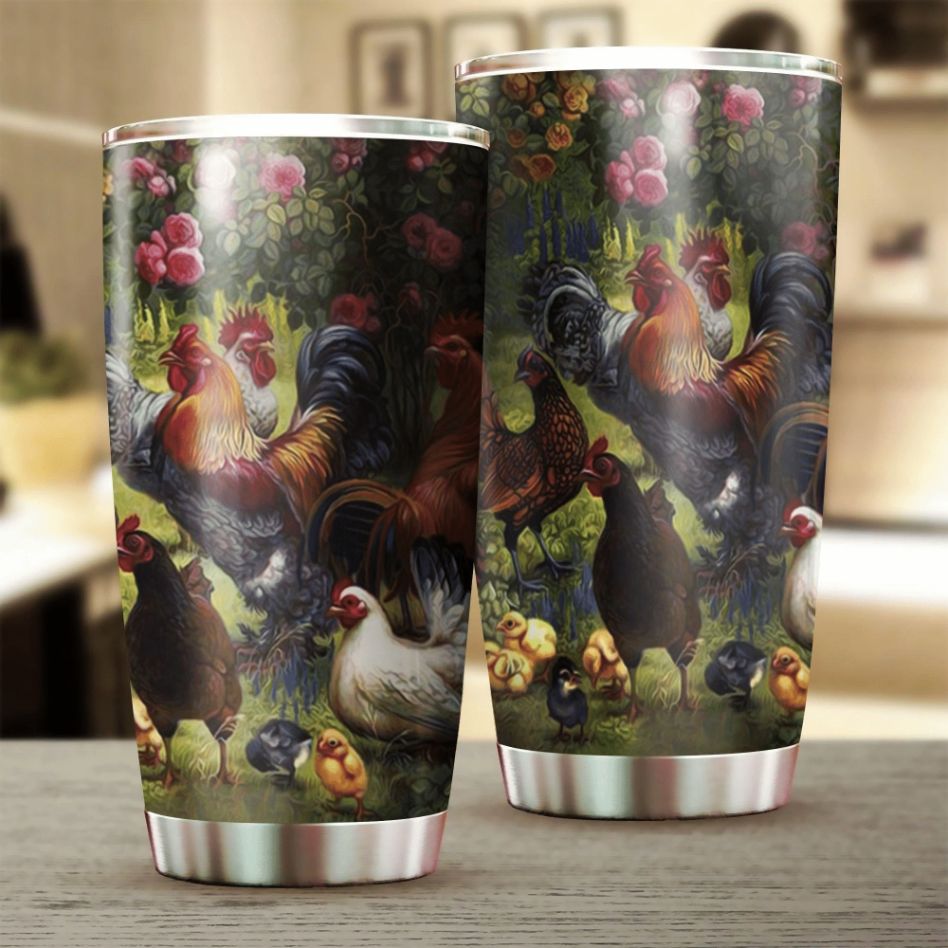 Chicken Art Stainless Steel Cup Chicken Art Stainless Steel Cup
