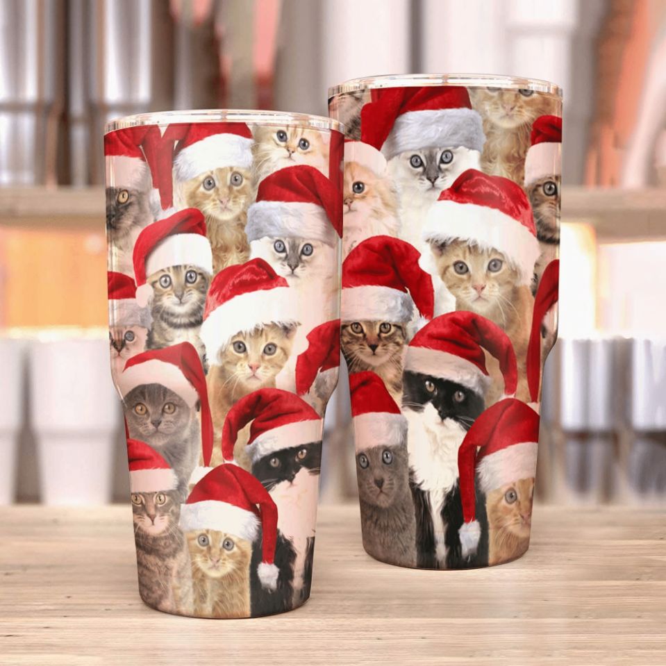 Christmas Cute Cat Stainless Steel Cup Christmas Cute Cat Stainless Steel Cup