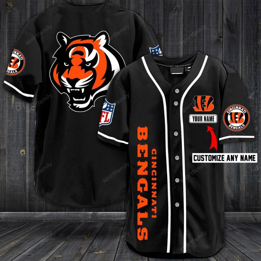 Cincinnati Bengals Personalized Custom Name For You Baseball Jersey Cincinnati Bengals Personalized Custom Name For You Baseball Jersey