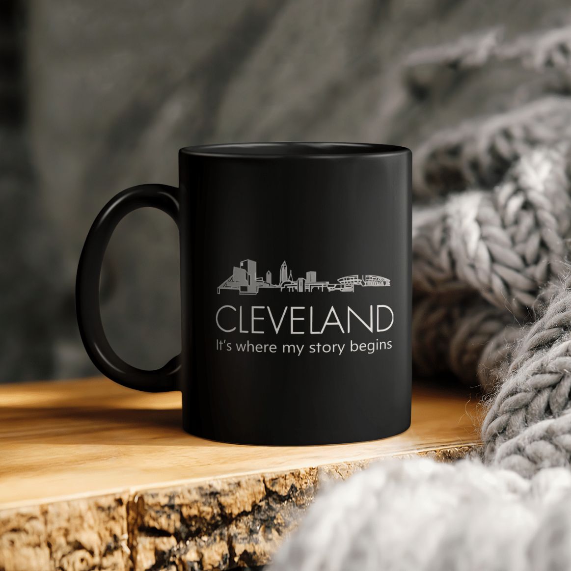 Cleveland It's Where My Story Begins Ceramic Coffee Mug Cleveland It's Where My Story Begins Ceramic Coffee Mug