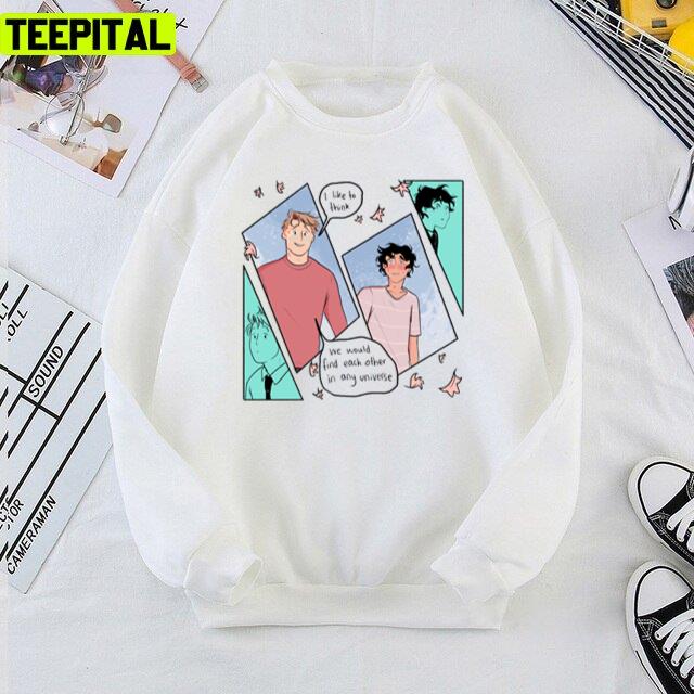 Comic Nick And Charlie Heartstopper Design Unisex T-Shirt Comic Nick And Charlie Heartstopper Design Unisex T-Shirt
