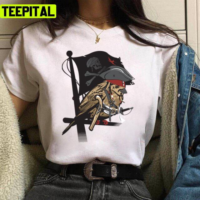 Cool Bird Captain Sparrow Johnny Depp Art Unisex T-Shirt Cool Bird Captain Sparrow Johnny Depp Art Unisex T-Shirt