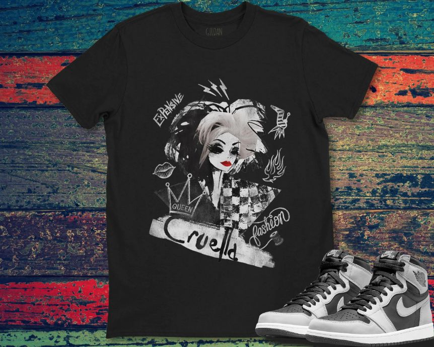 Cruella Artsy Disney Classic Art Portrait Collage Unisex Gift T-Shirt Cruella Artsy Disney Classic Art Portrait Collage Unisex Gift T-Shirt