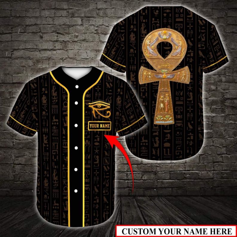 Custom Personalized Name Ancient Egypt 3d Baseball Jersey Custom Personalized Name Ancient Egypt 3d Baseball Jersey