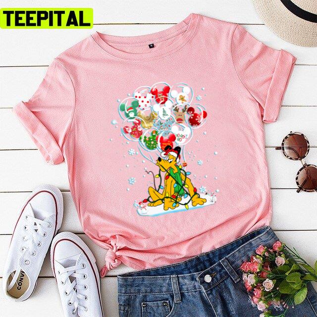 Cute Character Cartoon Pluto Balloon Unisex T-Shirt Cute Character Cartoon Pluto Balloon Unisex T-Shirt