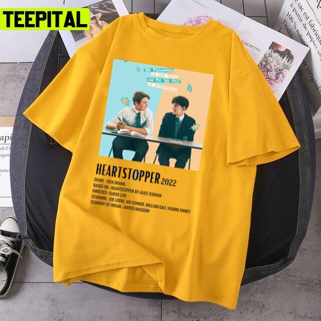 Cute Couple Of Heartstopper Simple Unisex T-Shirt Cute Couple Of Heartstopper Simple Unisex T-Shirt