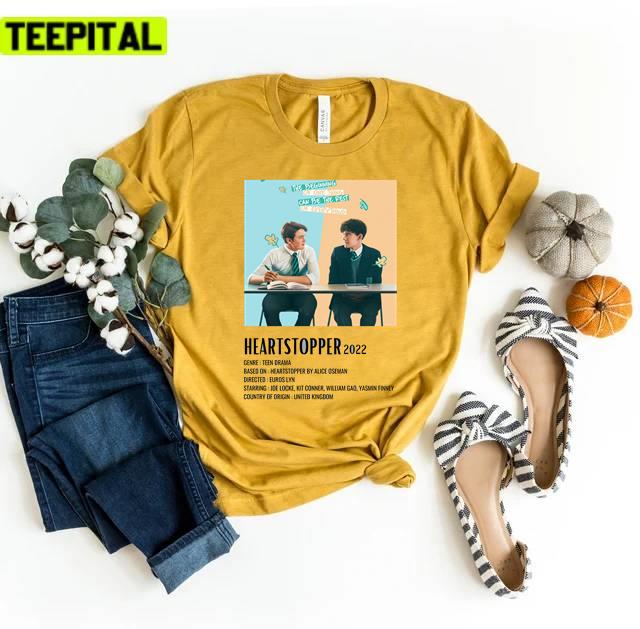 Cute Couple Of Heartstopper Simple Unisex T-Shirt Cute Couple Of Heartstopper Simple Unisex T-Shirt