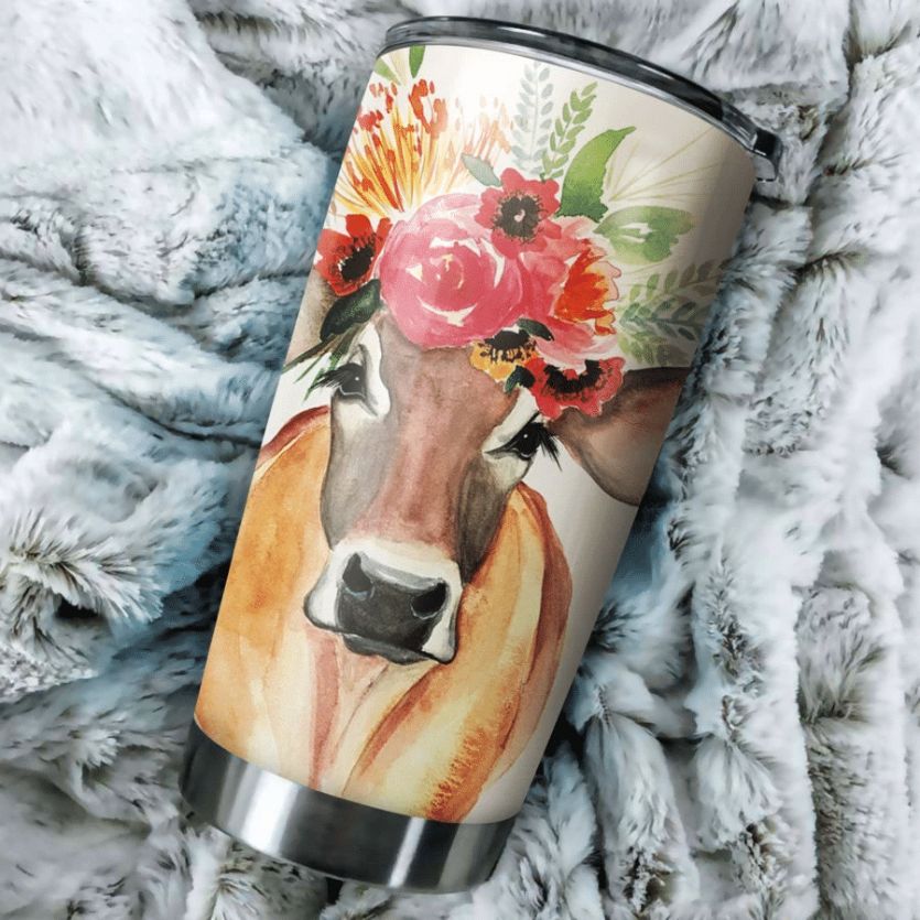 Cute Cow Stainless Steel Cup Cute Cow Stainless Steel Cup