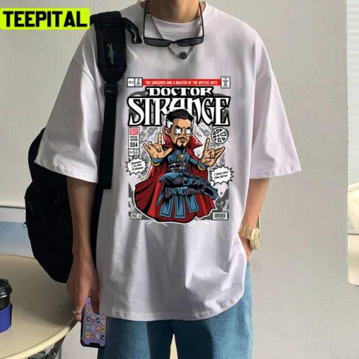 Cute Dr Strange Retro Comic Illustration Unisex T-Shirt