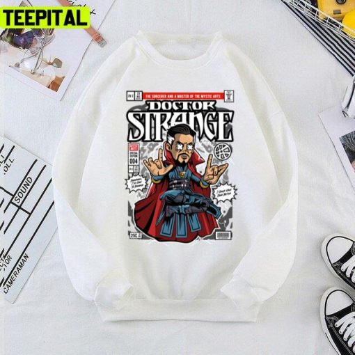 Cute Dr Strange Retro Comic Illustration Unisex T-Shirt