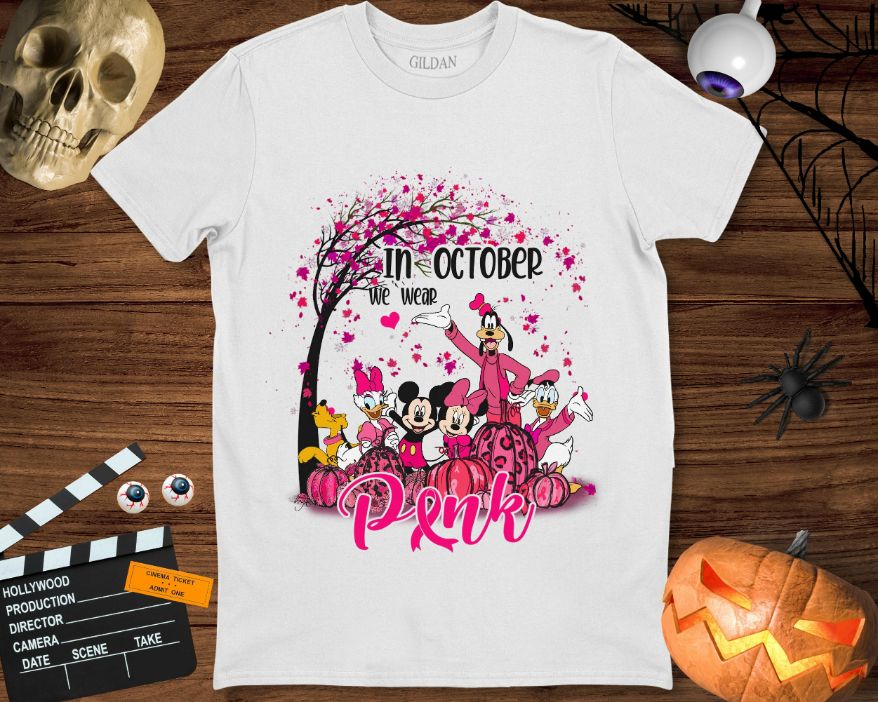 Daisy Disney In October We Wear Pink Breast Cancer Awareness Unisex Gift T-Shirt Daisy Disney In October We Wear Pink Breast Cancer Awareness Unisex Gift T-Shirt