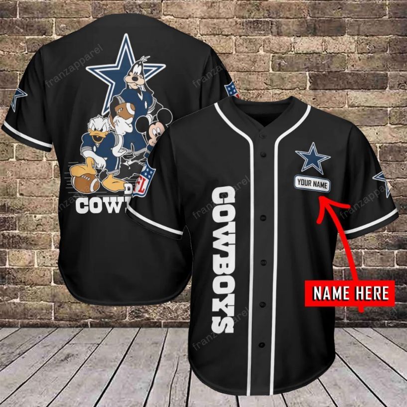 Dallas Cowboys Personalized Baseball Jersey 484 Dallas Cowboys Personalized Baseball Jersey 484
