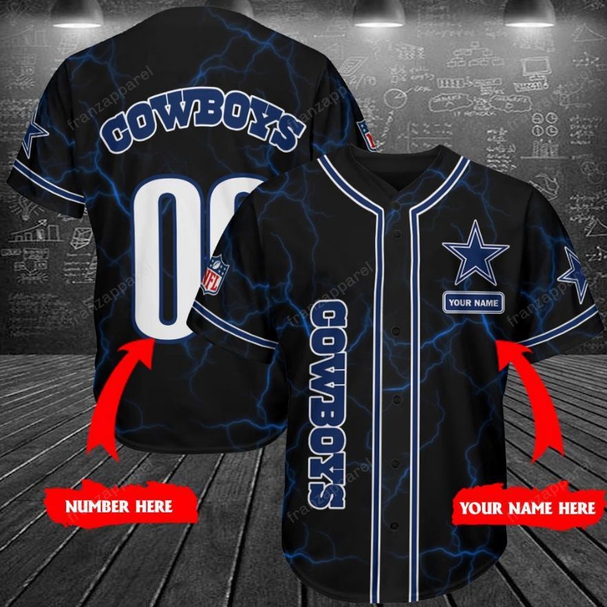 Dallas Cowboys Personalized Baseball Jersey Shirt 201 Dallas Cowboys Personalized Baseball Jersey Shirt 201