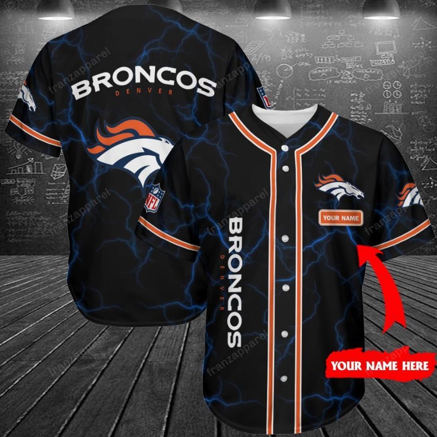Denver Broncos Personalized Baseball Jersey Shirt 223 Denver Broncos Personalized Baseball Jersey Shirt 223