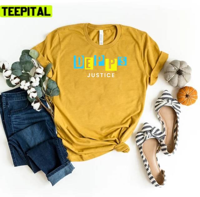 Depp's Justice For Johnny Depp Design Unisex T-Shirt Depp's Justice For Johnny Depp Design Unisex T-Shirt