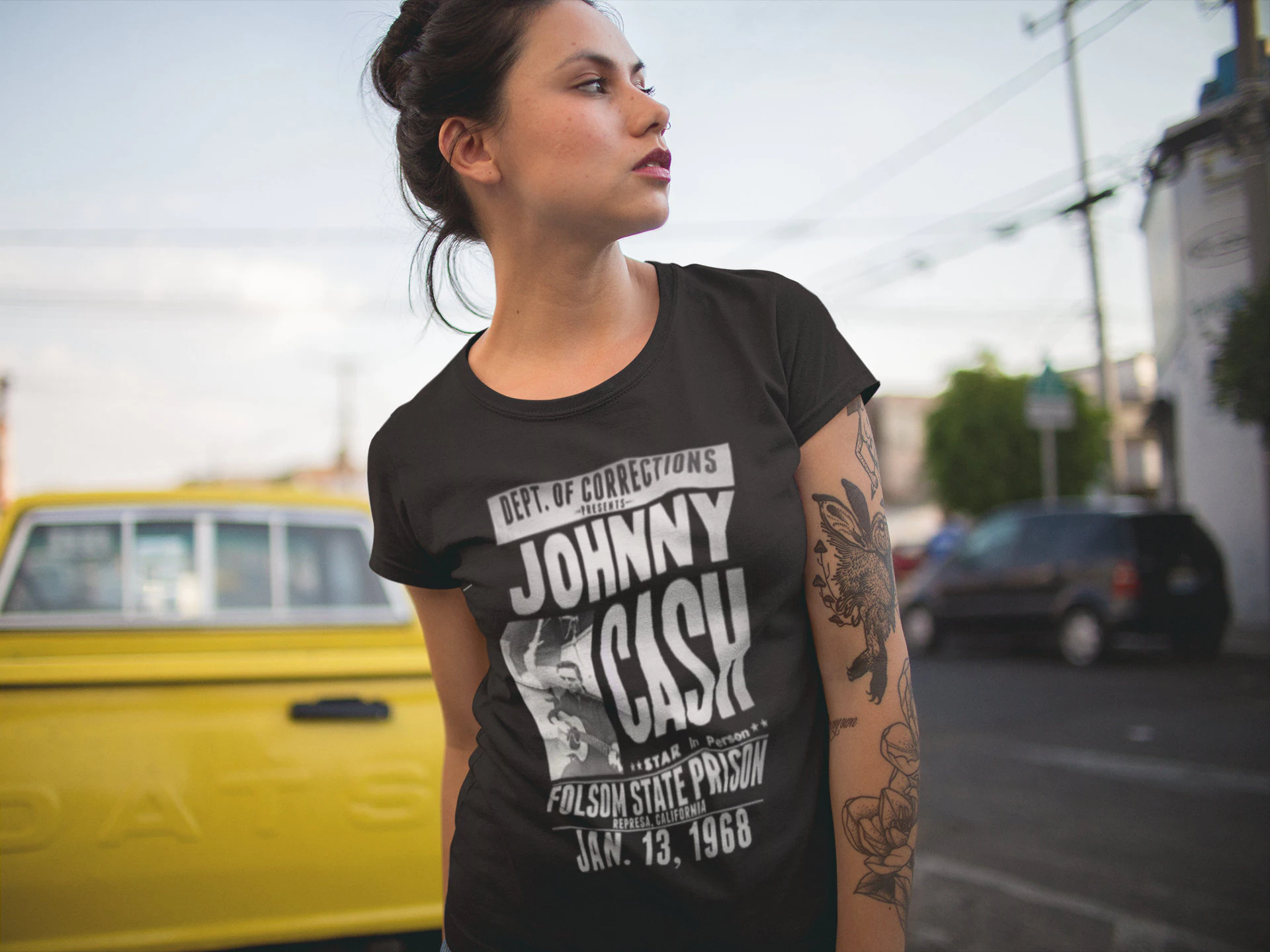 Dept Of Gorrections Johnny Cash Graphic Unisex T-Shirt Dept Of Gorrections Johnny Cash Graphic Unisex T-Shirt
