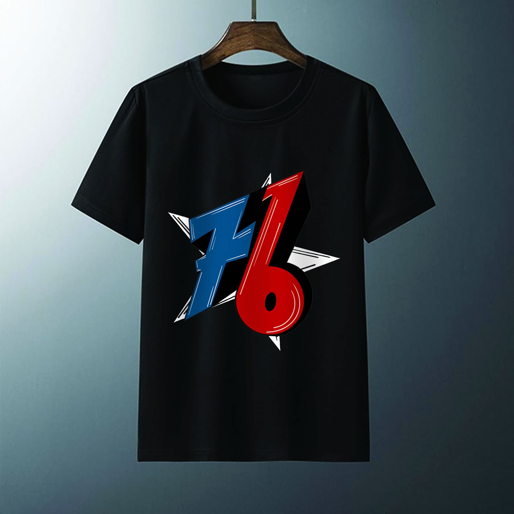 Digital Design Logo Philadelphia 76ers NBA Basketball Unisex T-Shirt Digital Design Logo Philadelphia 76ers NBA Basketball Unisex T-Shirt