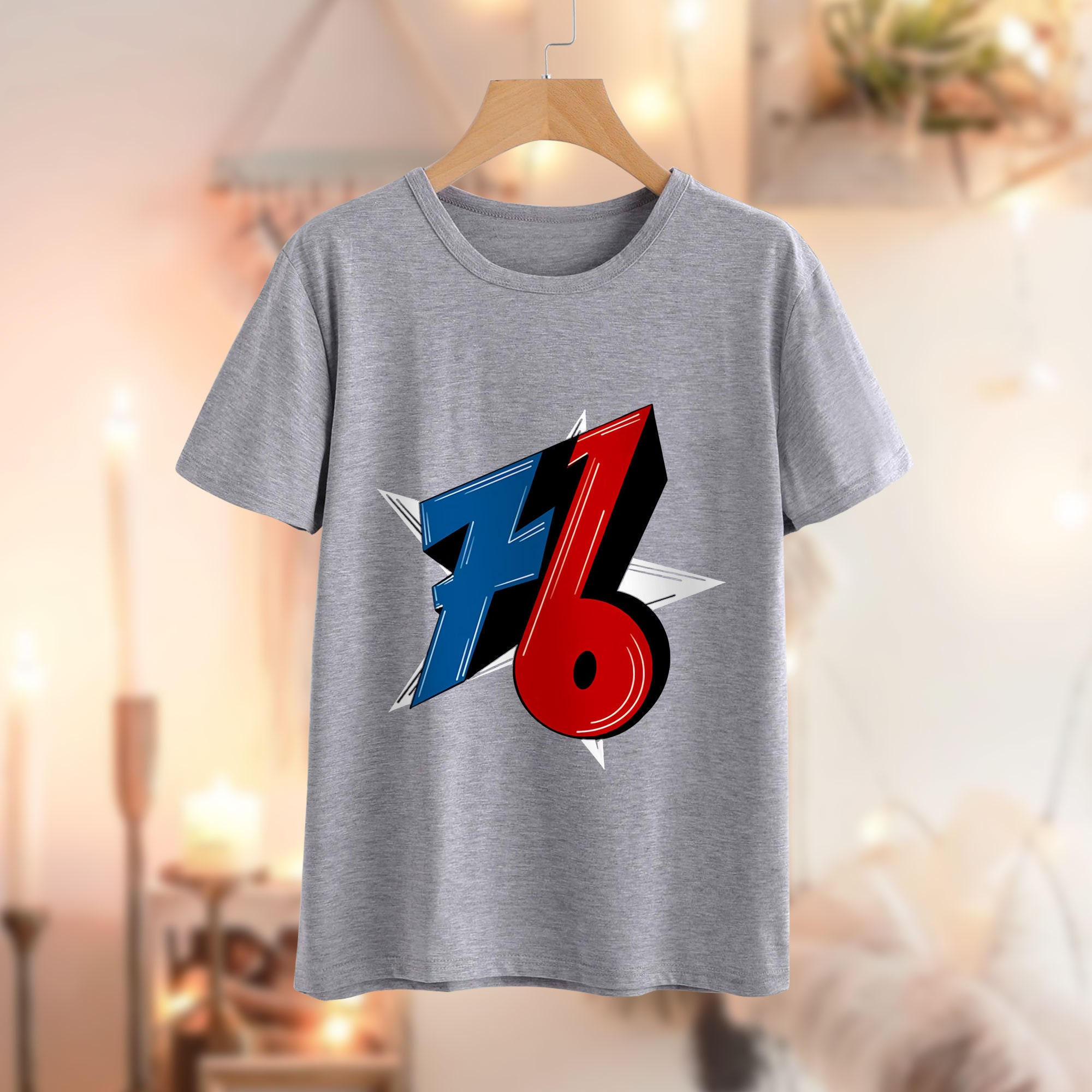 Digital Design Logo Philadelphia 76ers NBA Basketball Unisex T-Shirt Digital Design Logo Philadelphia 76ers NBA Basketball Unisex T-Shirt
