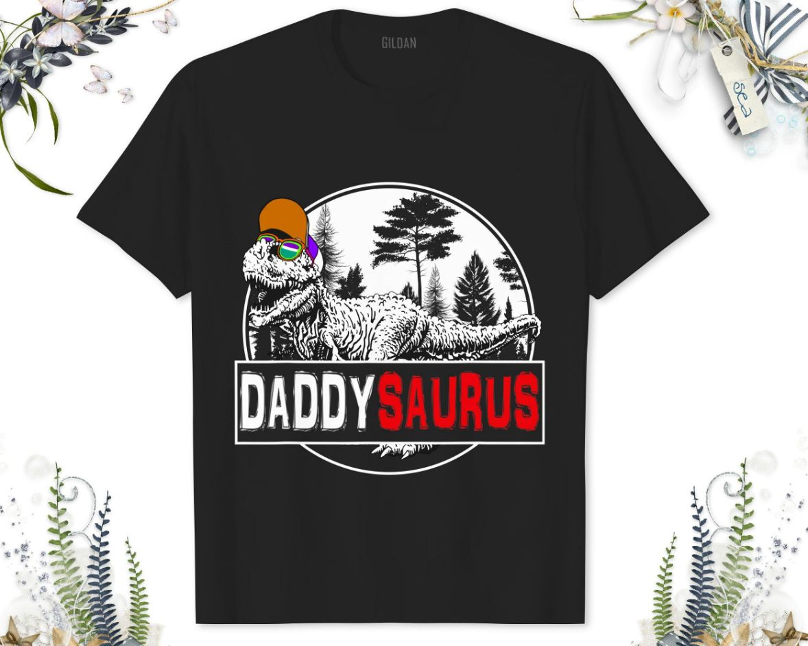 Dinosaur T-rex Daddysaurus Jurassic Park Fathers Day T-Shirt Dinosaur T-rex Daddysaurus Jurassic Park Fathers Day T-Shirt