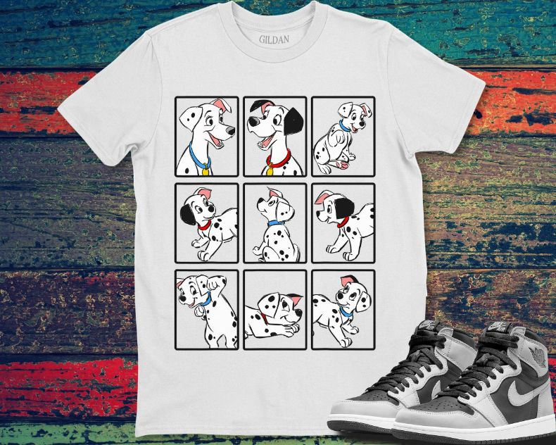 Disney 101 Dalmatians Group Shot Boxes Funny Dog Unisex Gift T-Shirt Disney 101 Dalmatians Group Shot Boxes Funny Dog Unisex Gift T-Shirt