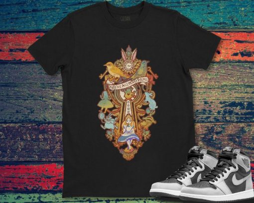 Disney Alice In Wonderland Madness Collage T-Shirt