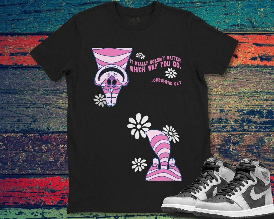 Disney Cheshire Cat Alice In Wonderland Doesnt Matter Where Unisex Gift T-Shirt Disney Cheshire Cat Alice In Wonderland Doesnt Matter Where Unisex Gift T-Shirt