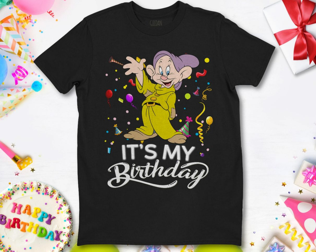Disney Dopey Dwarf Its My Birthday Dopey T-Shirt Disney Dopey Dwarf Its My Birthday Dopey T-Shirt