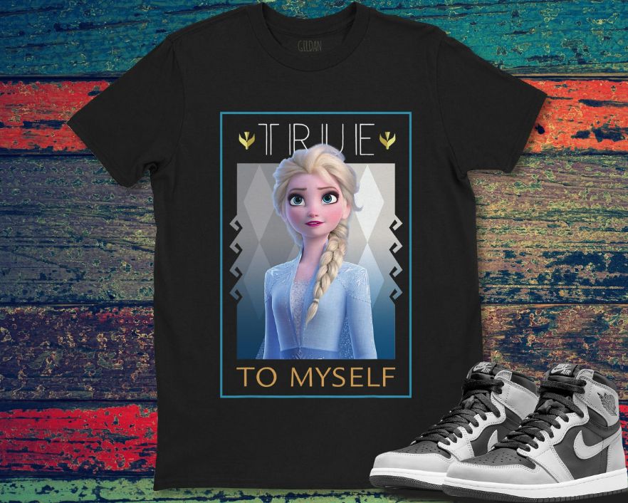 Disney Frozen 2 Elsa True To Myself Poster T-Shirt Disney Frozen 2 Elsa True To Myself Poster T-Shirt